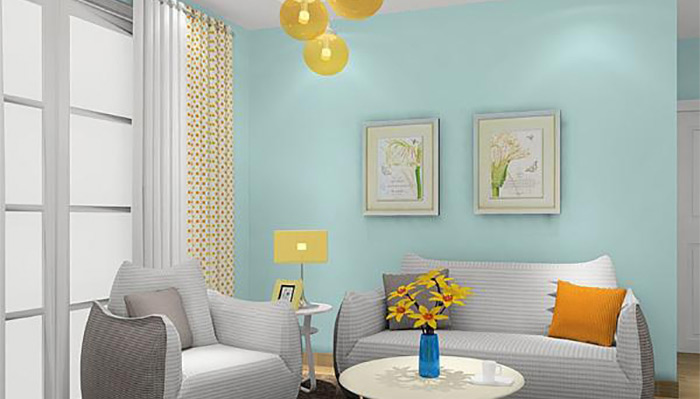 （圖：乳膠漆的調配）