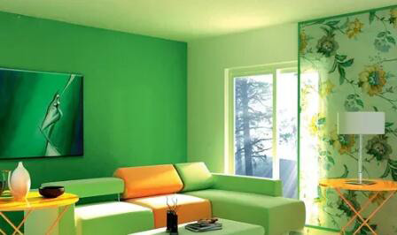 （圖為建筑涂料應用展示圖）